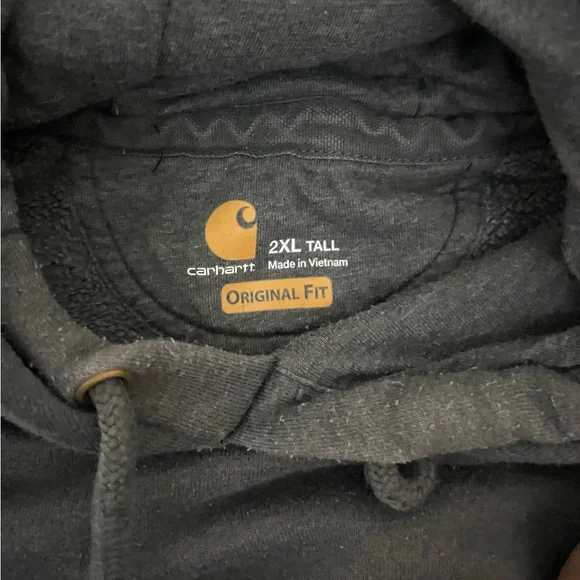 Carhartt Dark Gray Hooded Sweatshirt - Picture 3 of 4